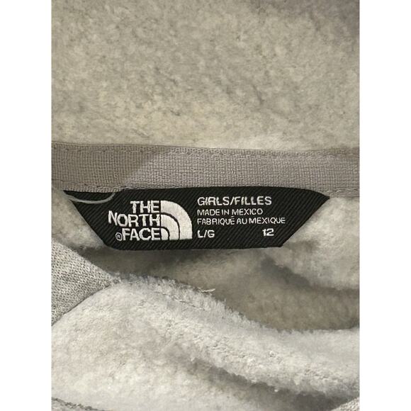 The North Face Gray Hoodie Girls size L (12) - Picture 3 of 3